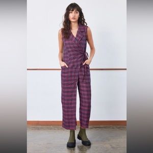 Rujuta Sheth Arya Jumper in Orchid Chex - size S